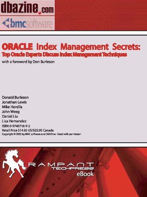 cover image of Oracle Index Management Secrets